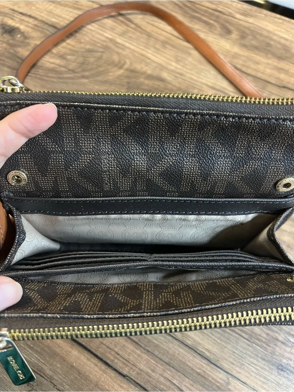 Michael Kors MK Monogram Crossbody Bag